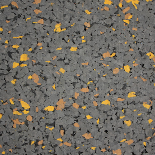 623:Grey with gold and black flecks