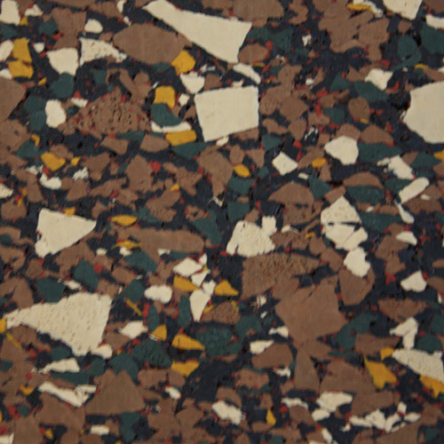 842:Brown with gold, eggshell and green flecks