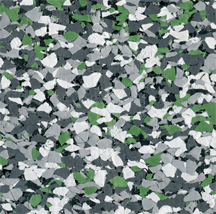 609:Charcoal and light grey with green fleck